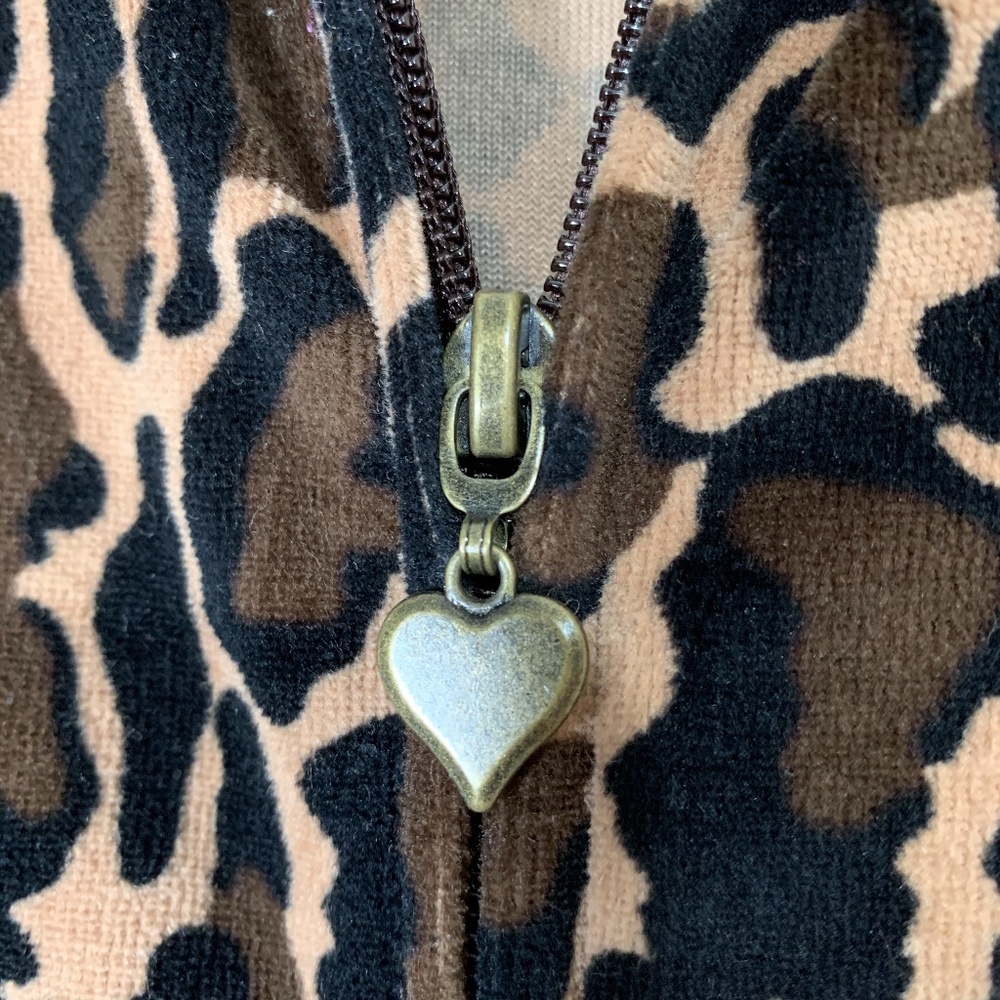 Velour Leopard JoggerJacket - Picture 4 of 8